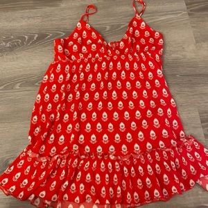 Red Patterned Sundress